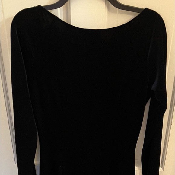 Moda International size small dark navy velvet dress. - Picture 2 of 2